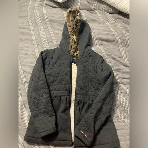 Limited Too Other - Limited Too Girls Jacket - Gray with cheetah accent